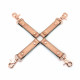 Хрестовина для фіксації Liebe Seele Rose Gold Memory Hog Tie, натуральна шкіра, рожеве золото Хрестовина для фіксації Liebe Seele Rose Gold Memory Hog Tie, натуральна шкіра, рожеве золото