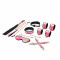 БДСМ-набір Liebe Seele Vivid Sakura 8 Pieces Set, 8 аксесуарів, екошкіра на оксамитовій основі