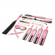 БДСМ-набір Liebe Seele Vivid Sakura 8 Pieces Set, 8 аксесуарів, екошкіра на оксамитовій основі БДСМ-набір Liebe Seele Vivid Sakura 8 Pieces Set, 8 аксесуарів, екошкіра на оксамитовій основі