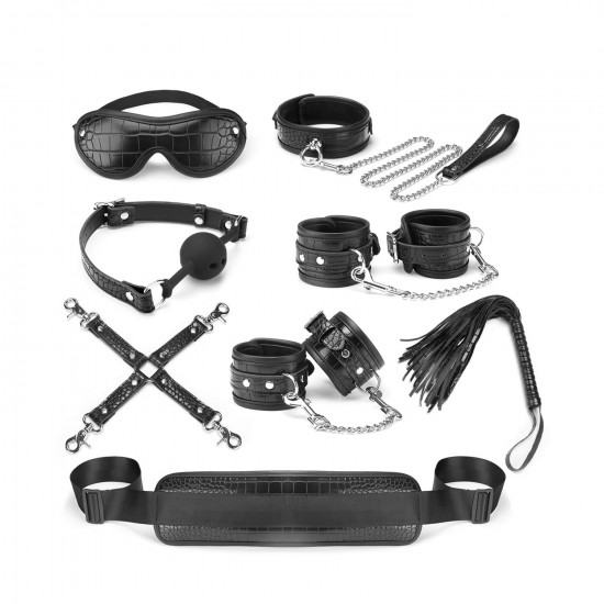 Набор Liebe Seele Temptation Bondage 8pcs Kit, фиксаторы, ошейник с поводком, кляп, флоггер, маска Набор Liebe Seele Temptation Bondage 8pcs Kit, фиксаторы, ошейник с поводком, кляп, флоггер, маска