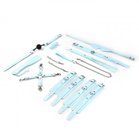 БДСМ-набір для початківців Liebe Seele Macaron 9pcs Bondage Kit-Mint, 9 предметів, мініванд БДСМ-набір для початківців Liebe Seele Macaron 9pcs Bondage Kit-Mint, 9 предметів, мініванд
