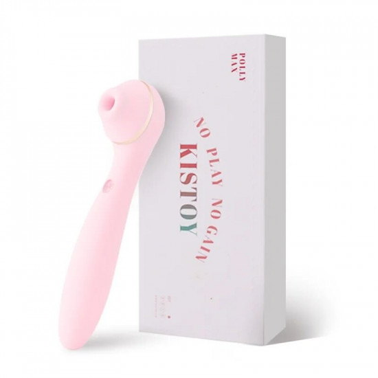 Вакуумний стимулятор з вібратором KISSTOY Polly Max Pink Вакуумний стимулятор з вібратором KISSTOY Polly Max Pink
