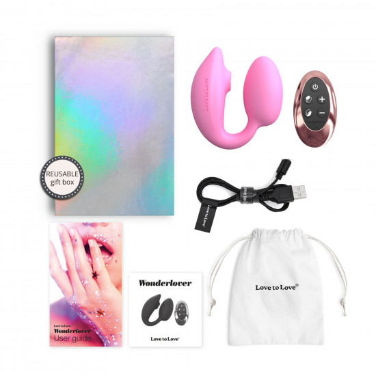 Віброяйце з вакуумною кліторальною стимуляцією Love To Love Wonderlover PINK PASSION Віброяйце з вакуумною кліторальною стимуляцією Love To Love Wonderlover PINK PASSION