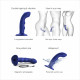 Насадка для страпона з подвійною точковою пульсацією Strap-On-Me TAPPING DILDO WAVE – NIGHT BLUE, М Насадка для страпона з подвійною точковою пульсацією Strap-On-Me TAPPING DILDO WAVE – NIGHT BLUE, М