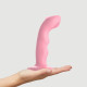 Насадка для страпона з подвійною точковою пульсацією Strap-On-Me TAPPING DILDO WAVE – CORAL PINK, М Насадка для страпона з подвійною точковою пульсацією Strap-On-Me TAPPING DILDO WAVE – CORAL PINK, М