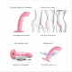 Насадка для страпона з подвійною точковою пульсацією Strap-On-Me TAPPING DILDO WAVE – CORAL PINK, М Насадка для страпона з подвійною точковою пульсацією Strap-On-Me TAPPING DILDO WAVE – CORAL PINK, М