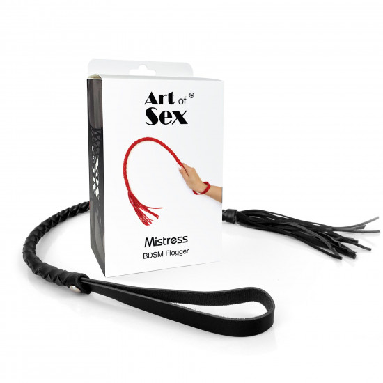 Батіг з екошкіри Art of Sex - Mistress, чорний Батіг з екошкіри Art of Sex - Mistress, чорний