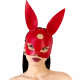 Шкіряна маска Зайчика Art of Sex - Bunny mask, колір Червоний Шкіряна маска Зайчика Art of Sex - Bunny mask, колір Червоний