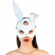 Шкіряна маска Зайчика Art of Sex - Bunny mask, колір Білий Шкіряна маска Зайчика Art of Sex - Bunny mask, колір Білий