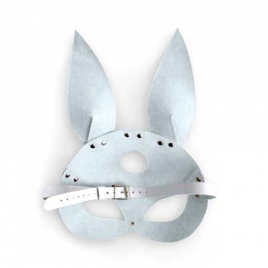 Шкіряна маска Зайчика Art of Sex - Bunny mask, колір Білий Шкіряна маска Зайчика Art of Sex - Bunny mask, колір Білий