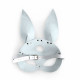 Шкіряна маска Зайчика Art of Sex - Bunny mask, колір Білий Шкіряна маска Зайчика Art of Sex - Bunny mask, колір Білий