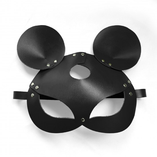 Шкіряна маска мишки Art of Sex - Mouse Mask, колір Чорний Шкіряна маска мишки Art of Sex - Mouse Mask, колір Чорний