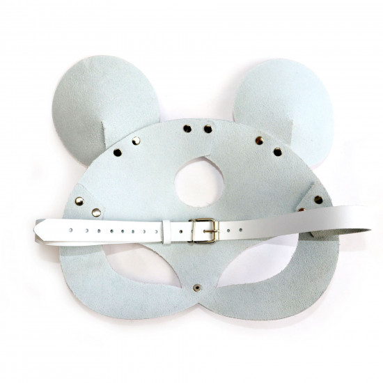 Шкіряна маска мишки Art of Sex - Mouse Mask, колір Білий Шкіряна маска мишки Art of Sex - Mouse Mask, колір Білий