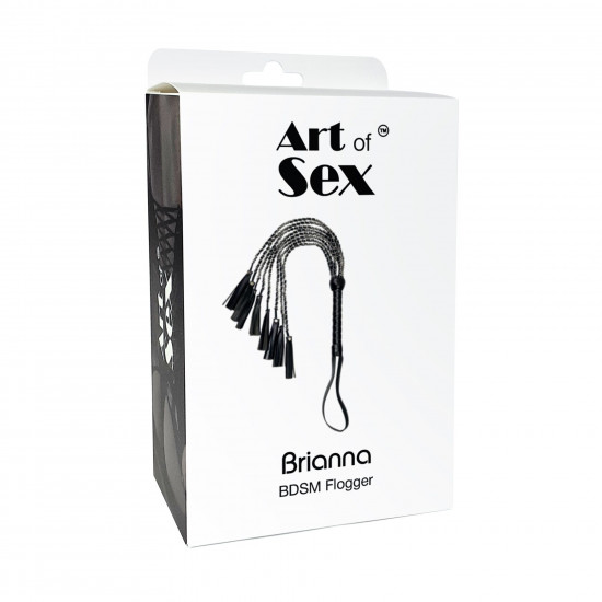 Ажурний батіг з екошкіри Art of Sex - Brianna, колір чорний Ажурний батіг з екошкіри Art of Sex - Brianna, колір чорний