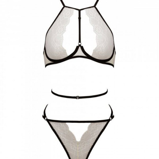 Комплект білизни Passion CHIKA SET, S/M, cream, топ, трусики Комплект білизни Passion CHIKA SET, S/M, cream, топ, трусики