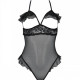 Еротичне боді Passion DOLLY BODY, XXL/XXXL, black, з відкритими чашками Еротичне боді Passion DOLLY BODY, XXL/XXXL, black, з відкритими чашками