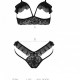 Еротичний комплект Passion DOLLY SET, S/M, black, з відкритими чашками Еротичний комплект Passion DOLLY SET, S/M, black, з відкритими чашками