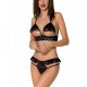 Еротичний комплект Passion DOLLY SET, XXL/XXXL, black, з відкритими чашками Еротичний комплект Passion DOLLY SET, XXL/XXXL, black, з відкритими чашками