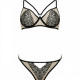 Комплект Passion LORINA SET, S/M, beige, бюстгальтер та трусики Комплект Passion LORINA SET, S/M, beige, бюстгальтер та трусики