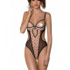 Еротичне боді Passion MARINA BODY, S/M, beige, з відкритими чашками Еротичне боді Passion MARINA BODY, S/M, beige, з відкритими чашками
