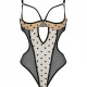 Еротичне боді Passion MARINA BODY, XXL/XXXL, beige, з відкритими чашками Еротичне боді Passion MARINA BODY, XXL/XXXL, beige, з відкритими чашками