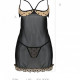 Еротичний пеньюар Passion MARINA CHEMISE, L/XL, beige Еротичний пеньюар Passion MARINA CHEMISE, L/XL, beige