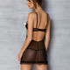 Еротичний пеньюар Passion MARINA CHEMISE, L/XL, black Еротичний пеньюар Passion MARINA CHEMISE, L/XL, black