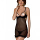 Еротичний пеньюар Passion MARINA CHEMISE, S/M, black Еротичний пеньюар Passion MARINA CHEMISE, S/M, black