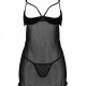 Еротичний пеньюар Passion MARINA CHEMISE, S/M, black Еротичний пеньюар Passion MARINA CHEMISE, S/M, black