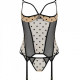 Корсет Passion MARINA CORSET, L/XL, beige, з відкритими чашками Корсет Passion MARINA CORSET, L/XL, beige, з відкритими чашками