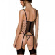 Корсет Passion MARINA CORSET, L/XL, beige, з відкритими чашками Корсет Passion MARINA CORSET, L/XL, beige, з відкритими чашками