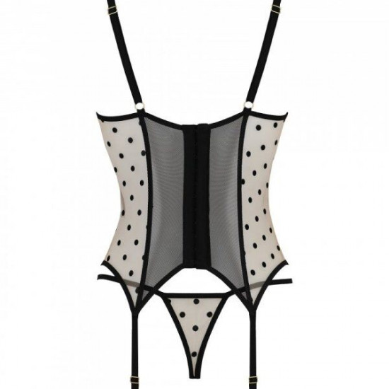 Корсет Passion MARINA CORSET, XXL/XXXL, beige, з відкритими чашками Корсет Passion MARINA CORSET, XXL/XXXL, beige, з відкритими чашками