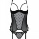 Корсет Passion MARINA CORSET, S/M, black, з відкритими чашками Корсет Passion MARINA CORSET, S/M, black, з відкритими чашками