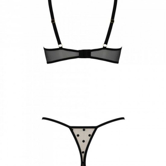 Еротичний комплект Passion MARINA SET WITH OPEN BRA, L/XL, beige, відкриті чашки Еротичний комплект Passion MARINA SET WITH OPEN BRA, L/XL, beige, відкриті чашки