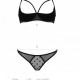 Еротичний комплект Passion MARINA SET WITH OPEN BRA, S/M, black, відкриті чашки Еротичний комплект Passion MARINA SET WITH OPEN BRA, S/M, black, відкриті чашки