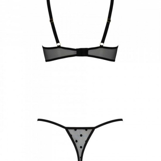 Еротичний комплект Passion MARINA SET WITH OPEN BRA, XXL/XXXL, black, відкриті чашки Еротичний комплект Passion MARINA SET WITH OPEN BRA, XXL/XXXL, black, відкриті чашки