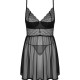 Еротичний комплект Obsessive Chemeris babydoll & thong XS/S, пеньюар та стрінги Еротичний комплект Obsessive Chemeris babydoll & thong XS/S, пеньюар та стрінги