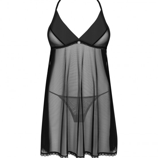 Пеньюар та трусики Obsessive Latinesa babydoll & thong XL/2XL Пеньюар та трусики Obsessive Latinesa babydoll & thong XL/2XL