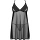 Пеньюар та трусики Obsessive Latinesa babydoll & thong XL/2XL Пеньюар та трусики Obsessive Latinesa babydoll & thong XL/2XL