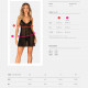 Пеньюар та трусики Obsessive Latinesa babydoll & thong XL/2XL Пеньюар та трусики Obsessive Latinesa babydoll & thong XL/2XL
