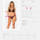 Комплект Obsessive Latinesa 2-pcs set M/L, бюстгальтер та трусики Комплект Obsessive Latinesa 2-pcs set M/L, бюстгальтер та трусики