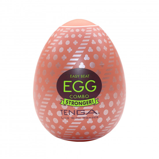 Мастурбатор-яйце Tenga Egg Combo, щільний TPE, пробник лубриканту 5 мл Мастурбатор-яйце Tenga Egg Combo, щільний TPE, пробник лубриканту 5 мл