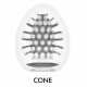 Мастурбатор-яйце Tenga Egg Cone, щільний TPE, пробник лубриканту 5 мл Мастурбатор-яйце Tenga Egg Cone, щільний TPE, пробник лубриканту 5 мл