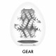 Мастурбатор-яйце Tenga Egg Gear, щільний TPE, пробник лубриканту 5 мл Мастурбатор-яйце Tenga Egg Gear, щільний TPE, пробник лубриканту 5 мл