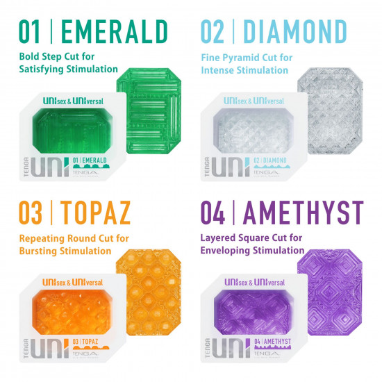 Стимулятор для ерогенних зон Tenga UNI Emerald Стимулятор для ерогенних зон Tenga UNI Emerald