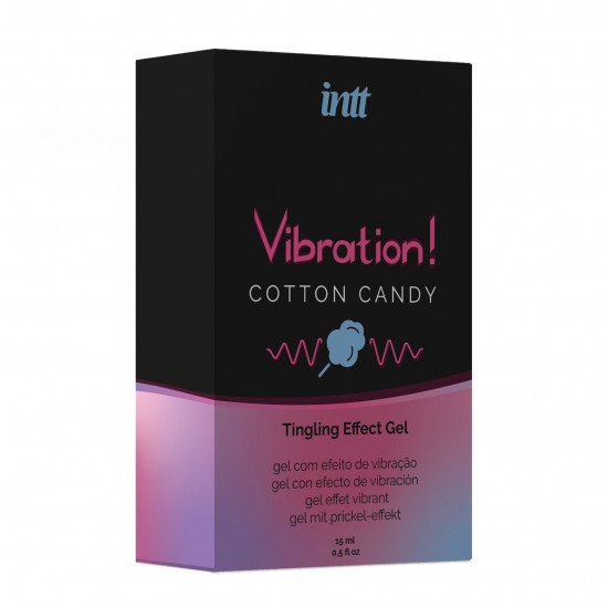 Рідкий вібратор Intt Vibration Cotton Candy (15 мл), густий гель, дуже смачний, діє до 30 хвилин Рідкий вібратор Intt Vibration Cotton Candy (15 мл), густий гель, дуже смачний, діє до 30 хвилин