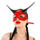 Шкіряна маска Art of Sex - Lucifer Red&Black Шкіряна маска Art of Sex - Lucifer Red&Black