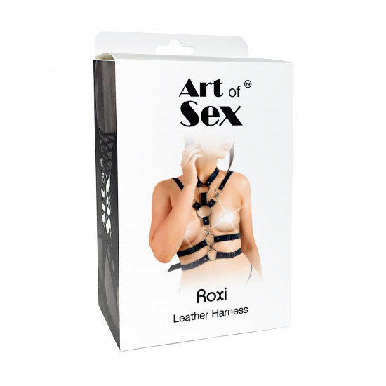 Сексуальна портупея жіноча Art of Sex - Roxi, розмір XS-2XL, колір чорний Сексуальна портупея жіноча Art of Sex - Roxi, розмір XS-2XL, колір чорний