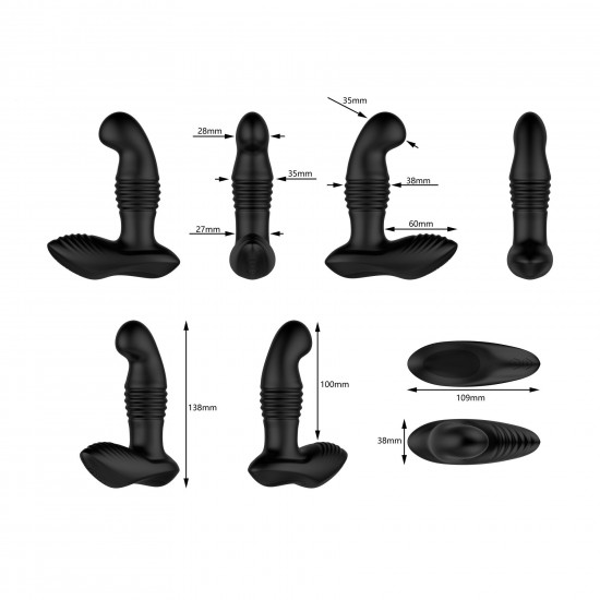 Масажер простати Nexus Thrust Prostate Edition, вібрація та пульсація, пульт ДК Масажер простати Nexus Thrust Prostate Edition, вібрація та пульсація, пульт ДК