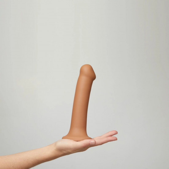 Насадка для страпона Strap-On-Me Dual Density Dildo Caramel S, диаметр 2,7 см, двухслойная, гибкая Насадка для страпона Strap-On-Me Dual Density Dildo Caramel S, диаметр 2,7 см, двухслойная, гибкая